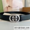 Gucci Gucci 3.5cm men\'s exquisite automatic buckle, imported double-sided first-layer cowhide belt