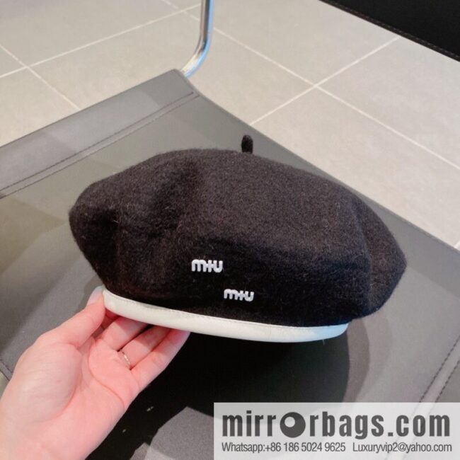 Miumiu 2022 autumn and winter new wool beret