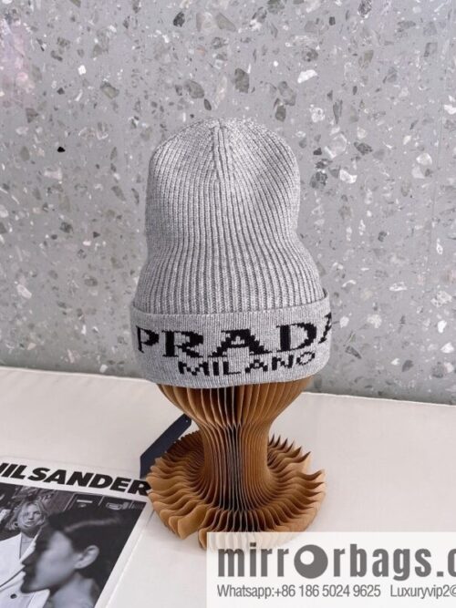 Prada official website latest wool-blend knitted hat