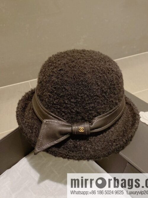 Chanel 2022 autumn and winter new wool basin hat