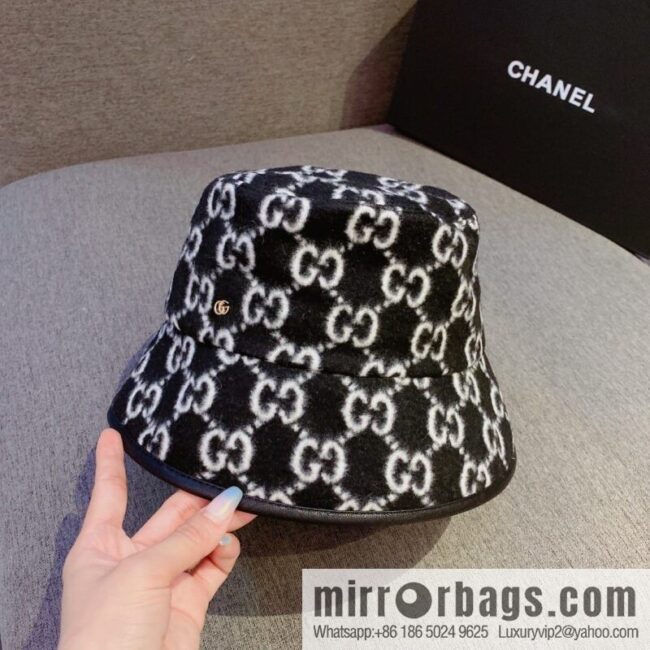 GUCCI Gucci 2022 autumn and winter new wool bucket hat