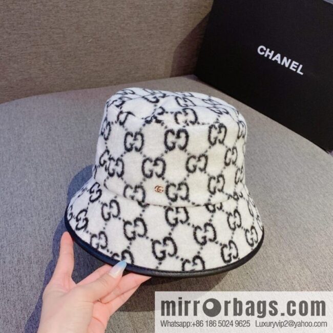 GUCCI Gucci 2022 autumn and winter new wool bucket hat