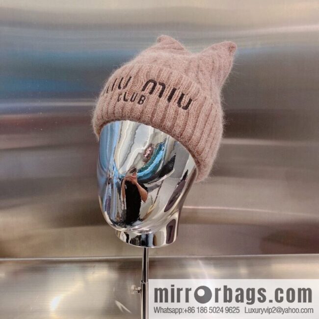 Miumiu 2022 autumn and winter new knitted wool hat