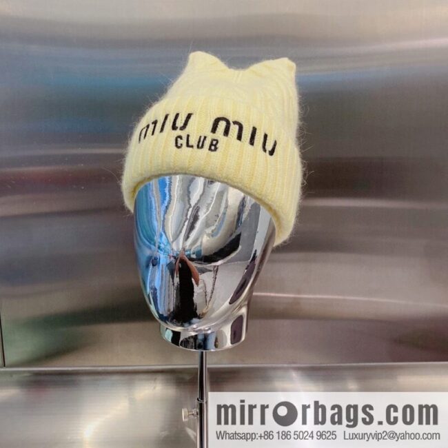 Miumiu 2022 autumn and winter new knitted wool hat