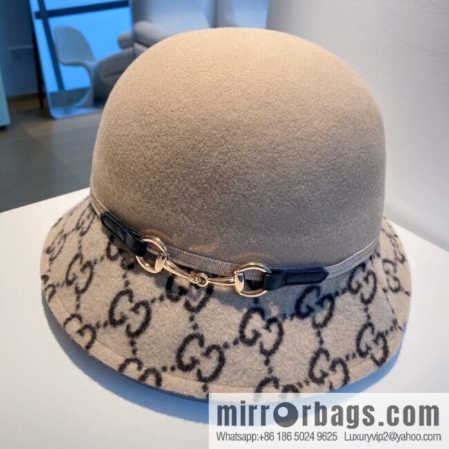 Gucci Gucci 2022 autumn and winter new woolen basin hat