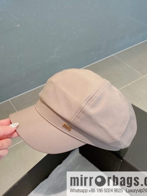 Miumiu Miu 2022 autumn and winter new octagonal hat