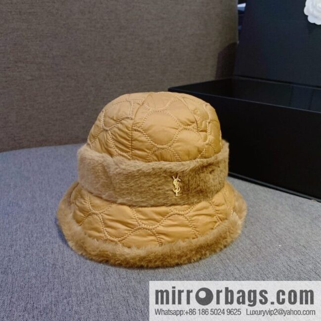 YSL Saint Laurent air cotton bucket hat