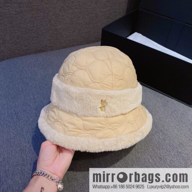 YSL Saint Laurent air cotton bucket hat