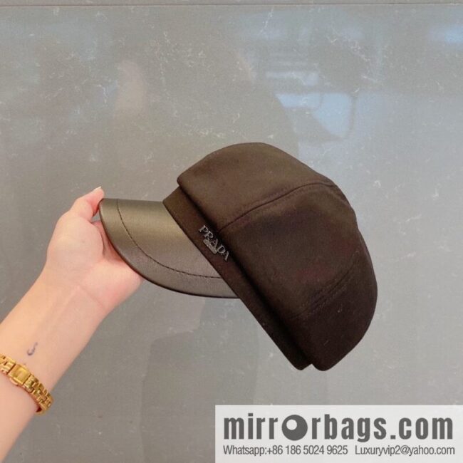 PRADA Prada 2022 autumn and winter new duck tongue pumpkin hat
