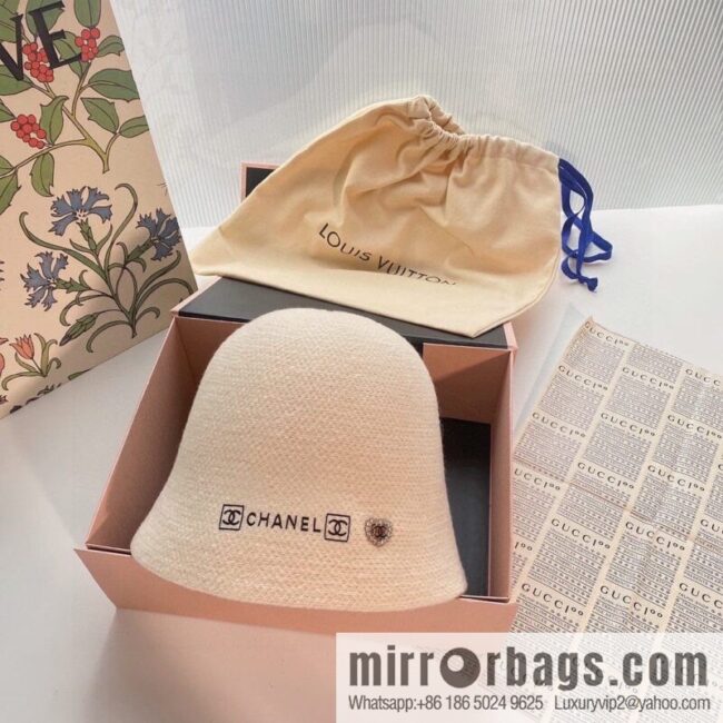 Chanel 2022 autumn and winter new wool bucket hat