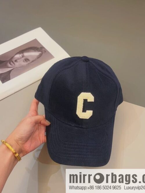 CELINE Corduroy baseball cap