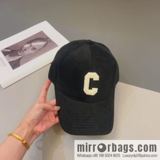 CELINE Corduroy baseball cap