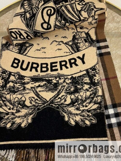 i1671466260_8664_0-800x800t0mjh0xhec565648_20250630115057.jpg Burberry 100% Cashmere Rectangle War Horse Knight Double Sided Shawl