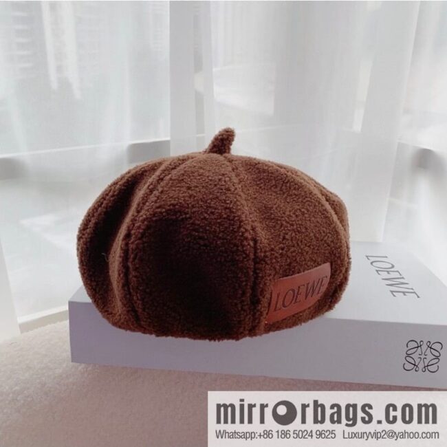 LOEWE Lamb wool octagonal hat