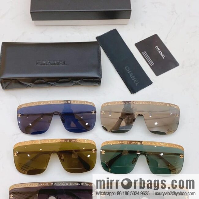 Chanel\'s new integrated lenses unisex sunglasses