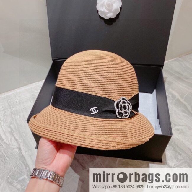 Chanel celebrity bow straw hat
