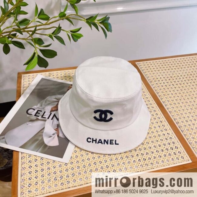 Chanel original single embroidered bucket hat