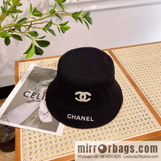 Chanel original single embroidered bucket hat