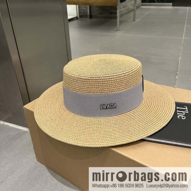 Prada new flat top top hat