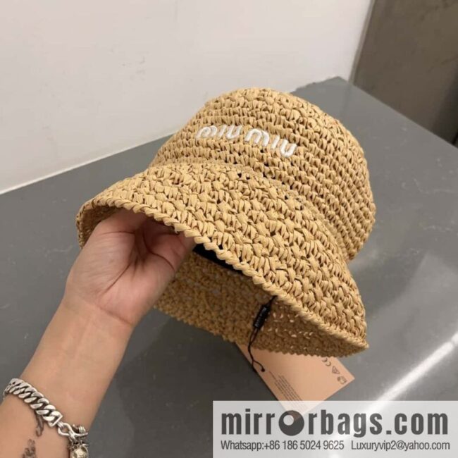 MIUMIU Miu Miu 2023 New Lafite Straw Hat