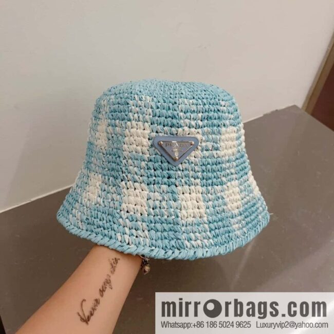 PRADA hand crocheted bucket hat