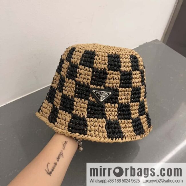 PRADA hand crocheted bucket hat
