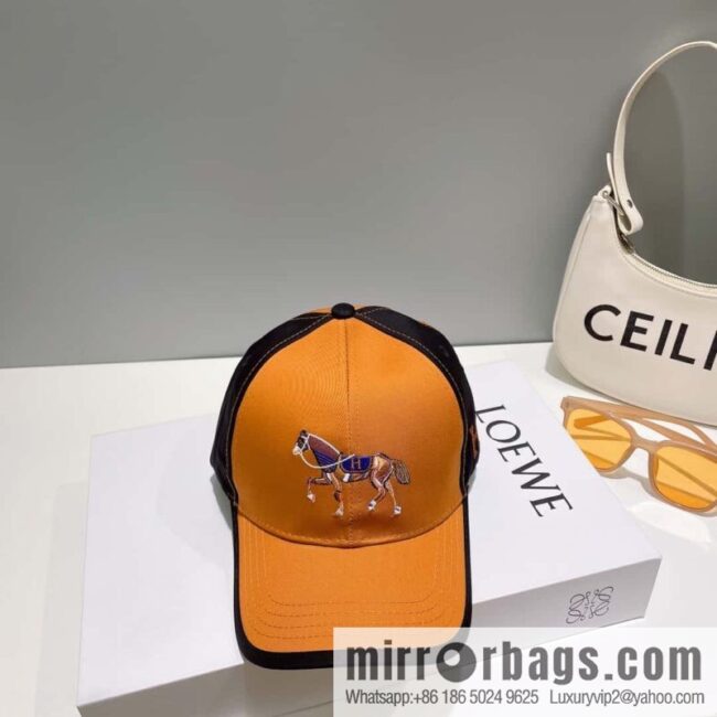 Hermes Hermes color matching H latest original baseball cap