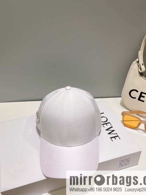 PRADA PRADA Side Triangle Label Baseball Cap