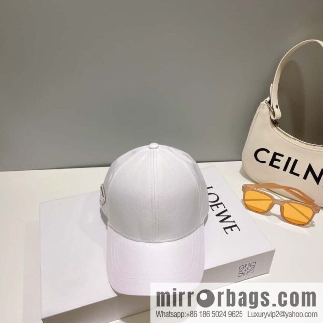PRADA PRADA Side Triangle Label Baseball Cap