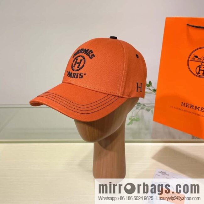 Hermes Hermes color matching H latest original baseball cap