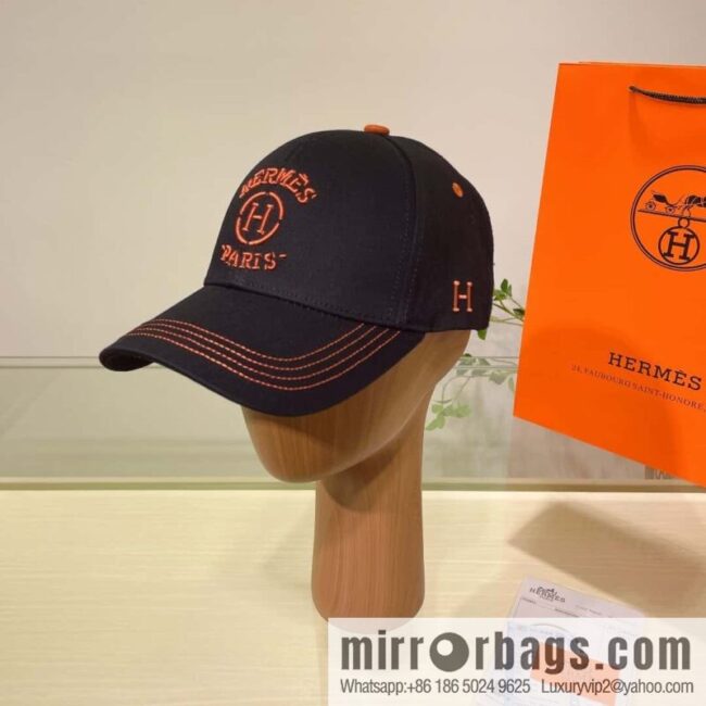 Hermes Hermes color matching H latest original baseball cap