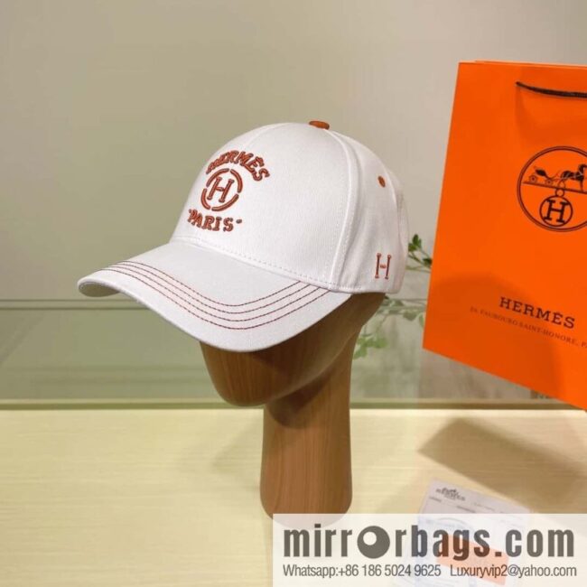 Hermes Hermes color matching H latest original baseball cap