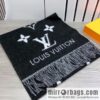 LV Louis Vuitton Monogram Floral and LV Letter Pattern Scarf