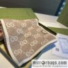 GUCCI Gucci double-sided jacquard classic cashmere scarf