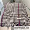GUCCI Gucci Classic Thousand Birds Grid Cashmere Scarf