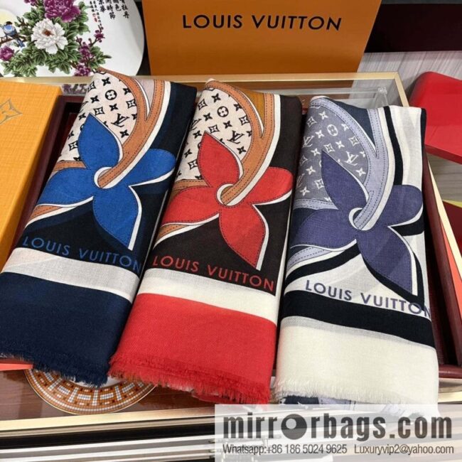 LV Louis Vuitton double-sided ring velvet long towel