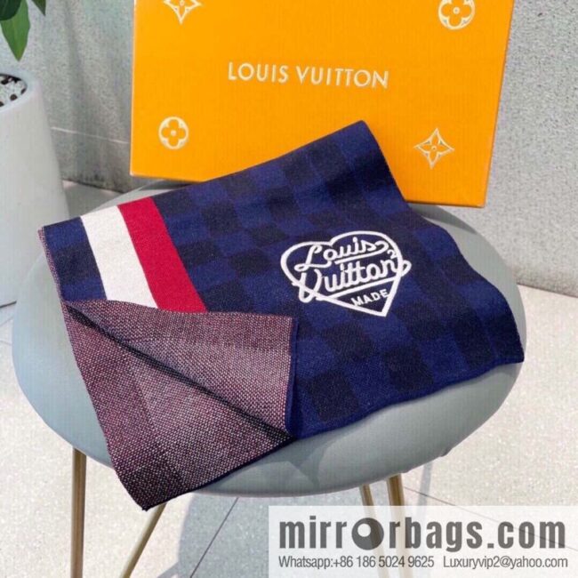 LV Louis Vuitton Couple 100% Imported Knitted Cashmere Scarf
