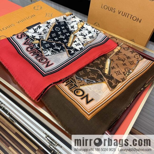 LV Louis Vuitton Double Sided 300 Ring Fleece Long Towel