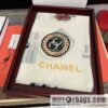 Chanel double c-sided ring velvet long towel