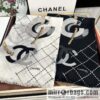 Chanel Flower Double C Cashmere Long Towel