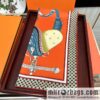 Hermes carriage design silk scarf