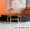 Hermes Hermes, the latest bottom leather at the counter, men\'s double-sided leather belt 38mm