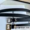 Saint Laurent Saint Laurent, Vintage Seiko Carved Metal Buckle 2.0cm Women\'s Belt