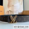 LV/Louis Vuitton, Classic Monogram Dove Double Sided Belt