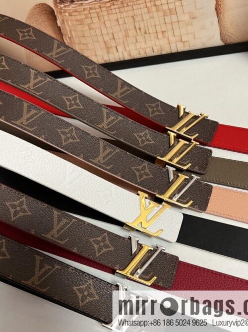 Louis Vuitton, women\'s double-sided belt 30mm