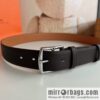 HERMES/Hermès, stylish and comfortable pin buckle cowhide belt 35mm