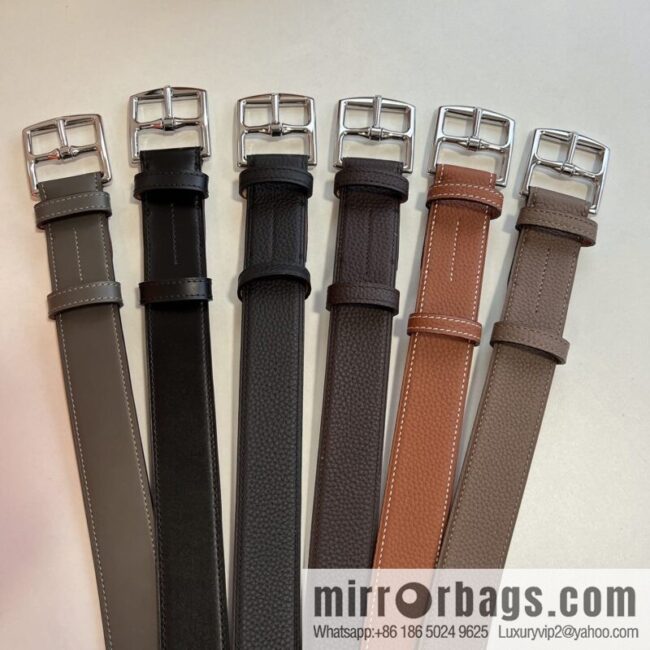HERMES/Hermès, stylish and comfortable pin buckle cowhide belt 35mm