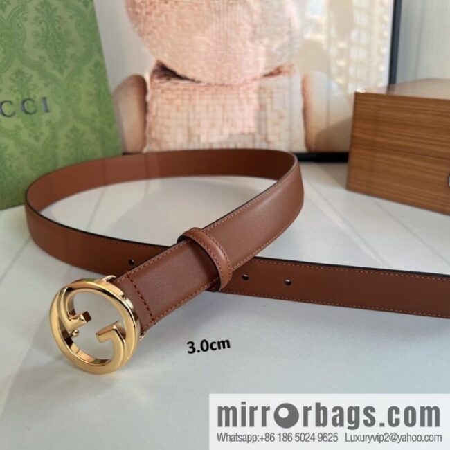 Gucci Gucci Blondie series narrow version 3.0cm women\'s belt