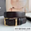 MONTBLANC Montblanc 3.5 wide and simple hexagram chic pin metal buckle first layer cowhide double-sided belt