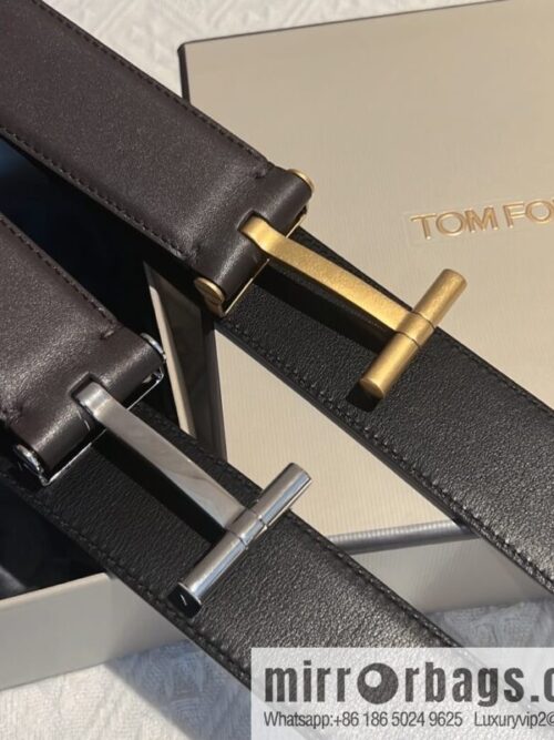 TOMFORD Tom Ford Men\'s T-Buckle Double-Sided Belt 4.0cm